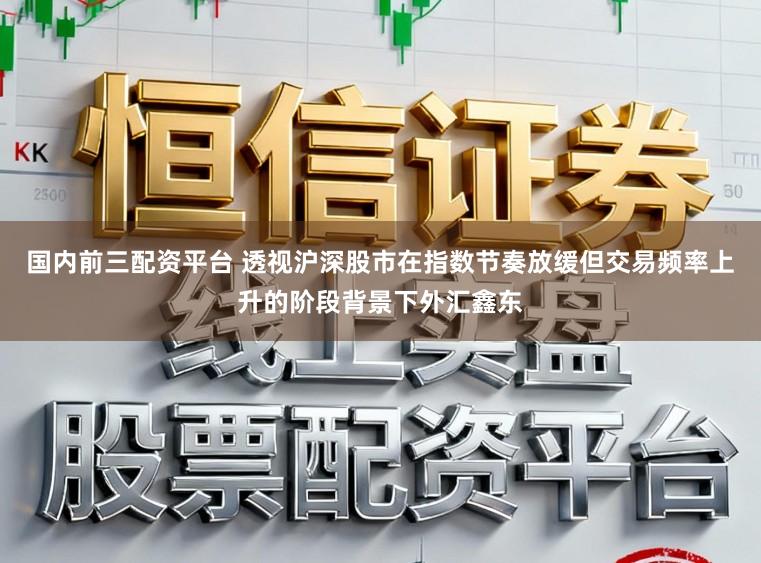 国内前三配资平台 透视沪深股市在指数节奏放缓但交易频率上升的阶段背景下外汇鑫东