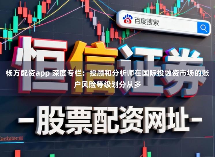杨方配资app 深度专栏：投顾和分析师在国际投融资市场的账户风险等级划分从多