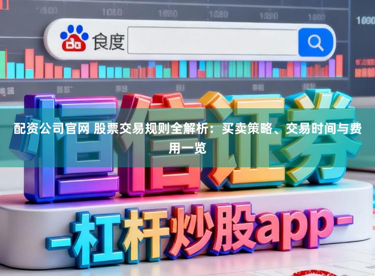 配资公司官网 股票交易规则全解析:买卖策略、交易时间与费用一览